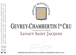 2018 Gevery-Chambertin 1er Cru, Lavaut Saint Jacques, Domaine Drouhin-Laroze